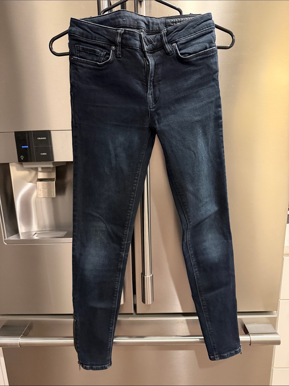 AllSaints Rail Women's Skinny Jeans - Dark Blue Wash